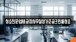 청소전문업체공장사무실상가준공크린룸청소