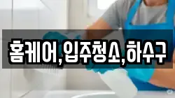 홈케어,입주청소,하수구