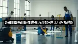 준공폐기물쓰레기집상가화재고독사특수악취야간바닥학교청소