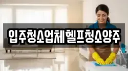 입주청소업체헬프청소양주