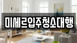 미세르입주청소대행