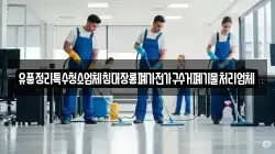 유품정리특수청소업체침대장롱폐가전가구수거폐기물처리업체