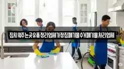 집치워주는곳유품정리업체가정집폐기물수거폐기물처리업체