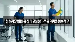 청소전문업체공장사무실상가준공크린룸청소전문
