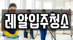레알입주청소
