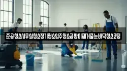 준공청소사무실청소정기청소입주청소곰팡이제거줄눈바닥청소코팅
