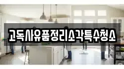 고독사유품정리소각특수청소