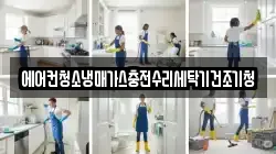 에어컨청소냉매가스충전수리세탁기건조기청