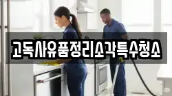 고독사유품정리소각특수청소