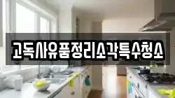 고독사유품정리소각특수청소