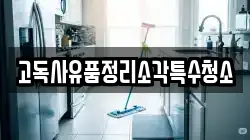 고독사유품정리소각특수청소