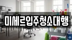 미세르입주청소대행