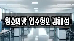 청소의맛 입주청소 김해점