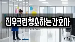 진우크린청소하는간호사