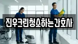 진우크린청소하는간호사