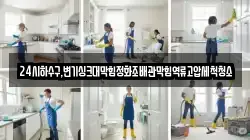 24시하수구,변기싱크대막힘정화조배관막힘역류고압세척청소