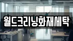 월드크리닝화재세탁