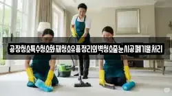 공장청소특수청소화재청소유품정리외벽청소줄눈시공폐기물처리