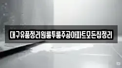 대구유품정리원룸투룸주공아파트모든집정리