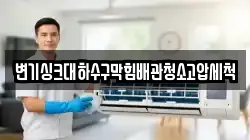 변기싱크대하수구막힘배관청소고압세척