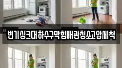 변기싱크대하수구막힘배관청소고압세척