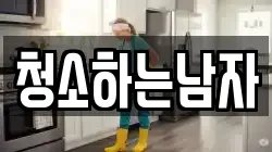 청소하는남자