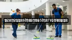 헬로비전당일설치60만원유선방송50인치TV증정케이블설치