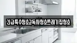 긴급특수청소고독사청소쓰레기집청소