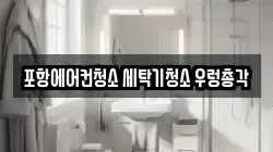 포항에어컨청소 세탁기청소 우렁총각