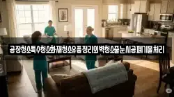 공장청소특수청소화재청소유품정리외벽청소줄눈시공폐기물처리