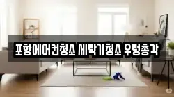 포항에어컨청소 세탁기청소 우렁총각