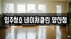입주청소 네이처클린 양산점