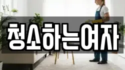 청소하는여자