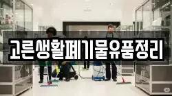 고른생활폐기물유품정리