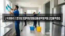 24시하수구,변기싱크대막힘정화조배관막힘역류고압세척청소