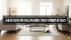 유품정리집정리특수청소고독사폐가구방문수거생활쓰레기처리