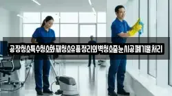공장청소특수청소화재청소유품정리외벽청소줄눈시공폐기물처리