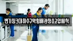 변기싱크대하수구막힘배관청소고압세척