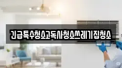 긴급특수청소고독사청소쓰레기집청소