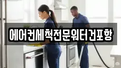 에어컨세척전문워터건포항
