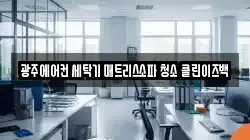 광주에어컨 세탁기 매트리스소파 청소 클린이즈백
