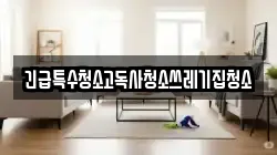 긴급특수청소고독사청소쓰레기집청소