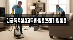 긴급특수청소고독사청소쓰레기집청소