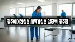 광주에어컨청소 세탁기청소 일당백 광주점