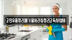 고인유품정리폐기물처리집정리고독사업체