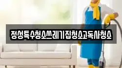 정성특수청소쓰레기집청소고독사청소