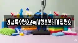 긴급특수청소고독사청소쓰레기집청소