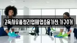고독사유품정리업체업소용가전.가구수거