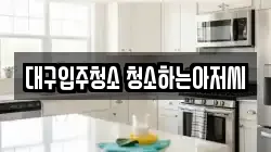대구입주청소 청소하는아저씨
