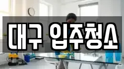 대구 입주청소